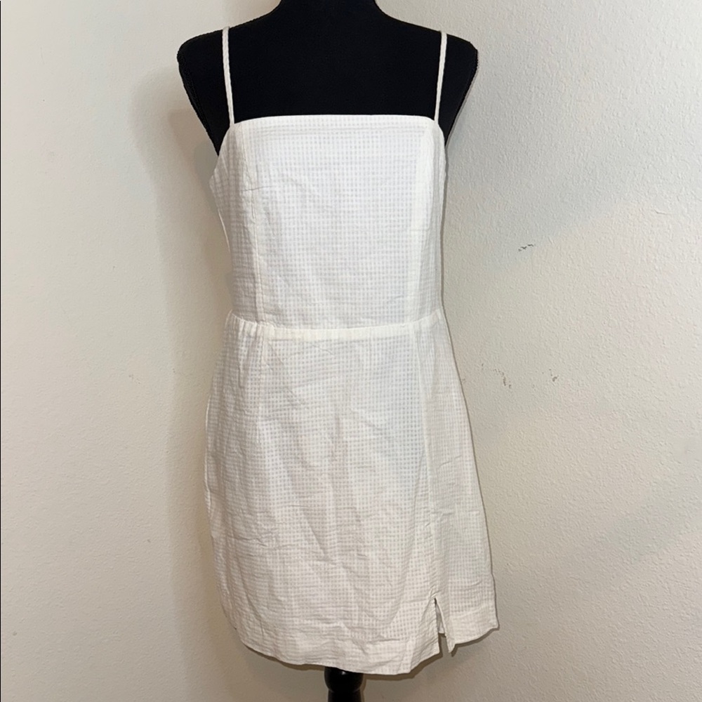 Aqua Ivory Textured Dress